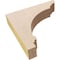 Ekena Millwork 2"W x 10"D x 10"H Thin Hughes Rough Cedar Woodgrain TimberThane Corbel, Primed Tan CORUR02X10X10HUGRCPR - alternate 4